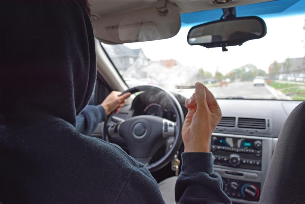 lagunashoresrecovery Marijuana and Driving What You Need to Know photo of Person driving under the influence of smoking marijuana